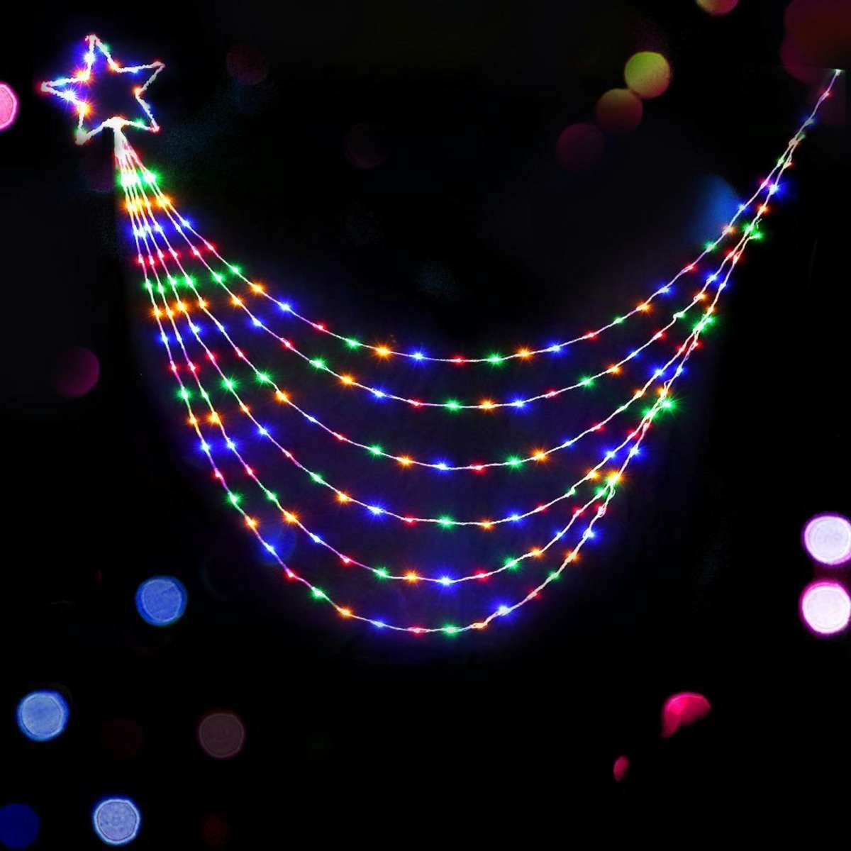 Jingle Jollys Solar Christmas Lights 3M 200 LED String Fairy Light ...