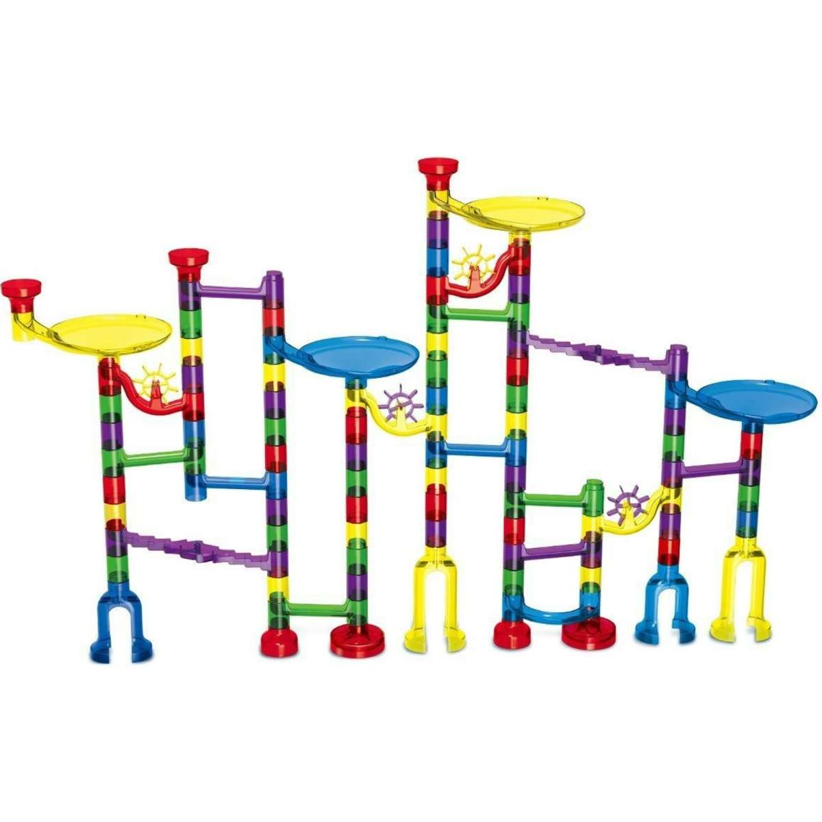 Ausway 122PCS Marble Run Game Marble Race Track Light Marbles Kids ...