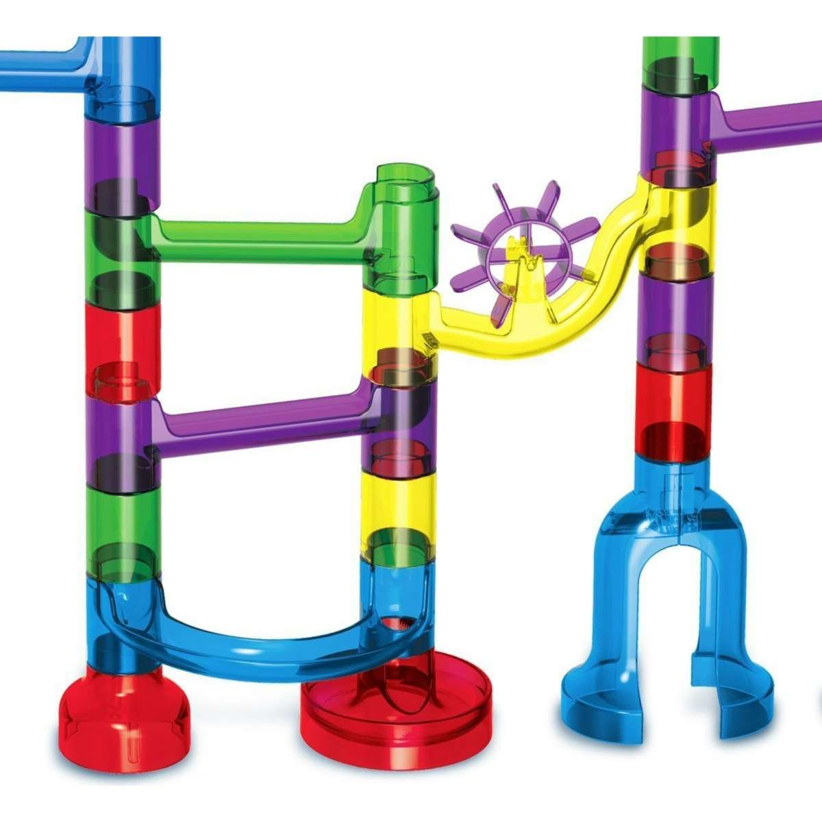 Ausway 122PCS Marble Run Game Marble Race Track Light Marbles Kids