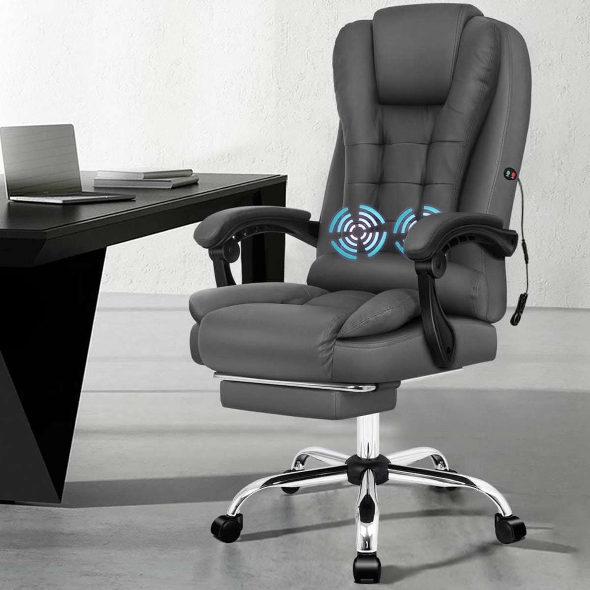 Alfordson Massage Office Chair Executive PU Leather Seat Gaming