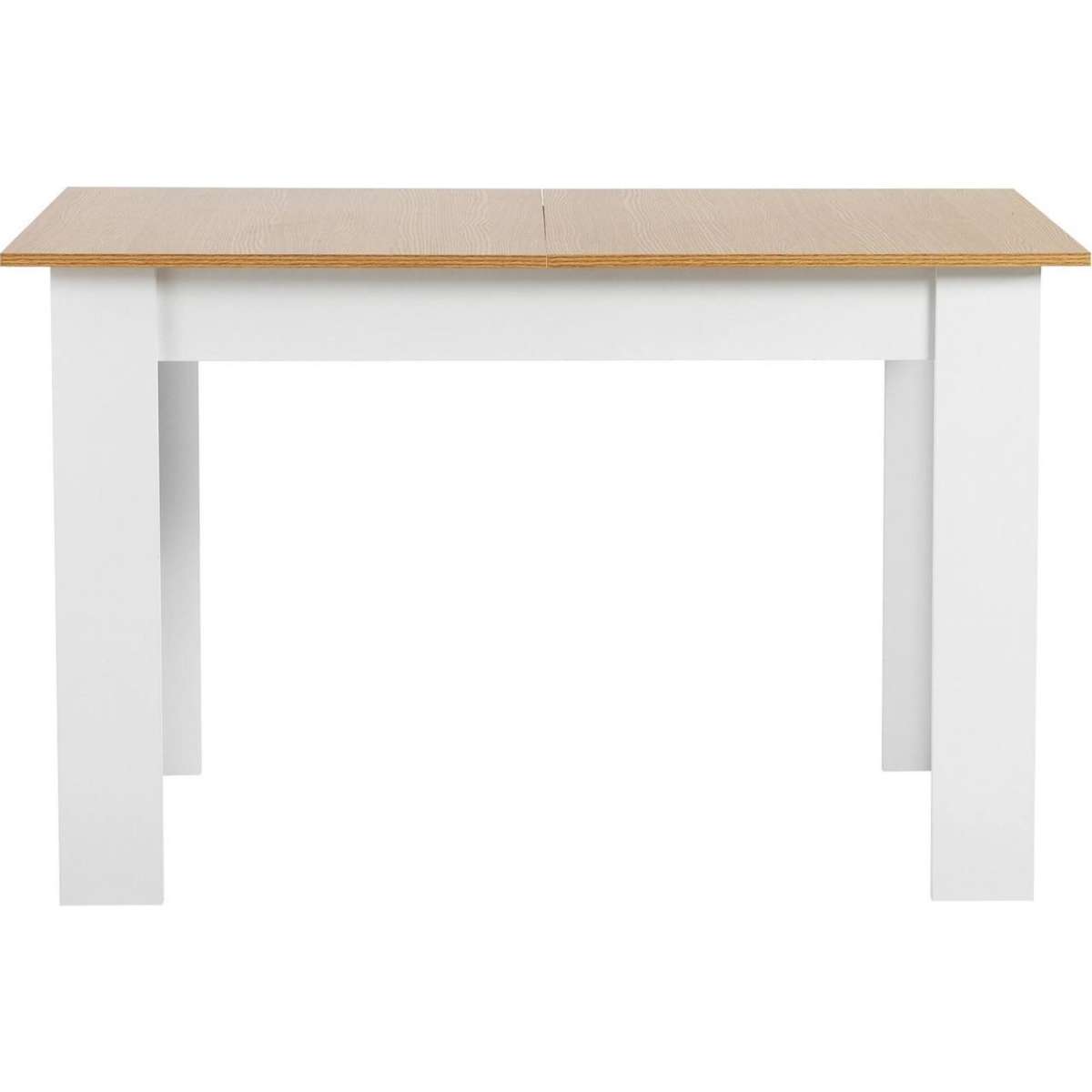 Oikiture 160cm Extendable Dining Table Kitchen Restaurant Cafe Table WoodenWhite Woolworths
