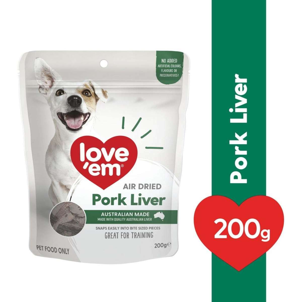 Love Em Pork Liver Dog Treats 200g Woolworths