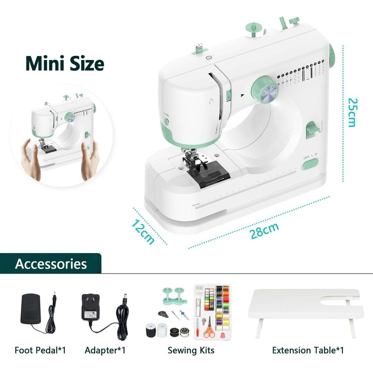 Advwin Mini Sewing Machine Portable Electric Sewing Machine for