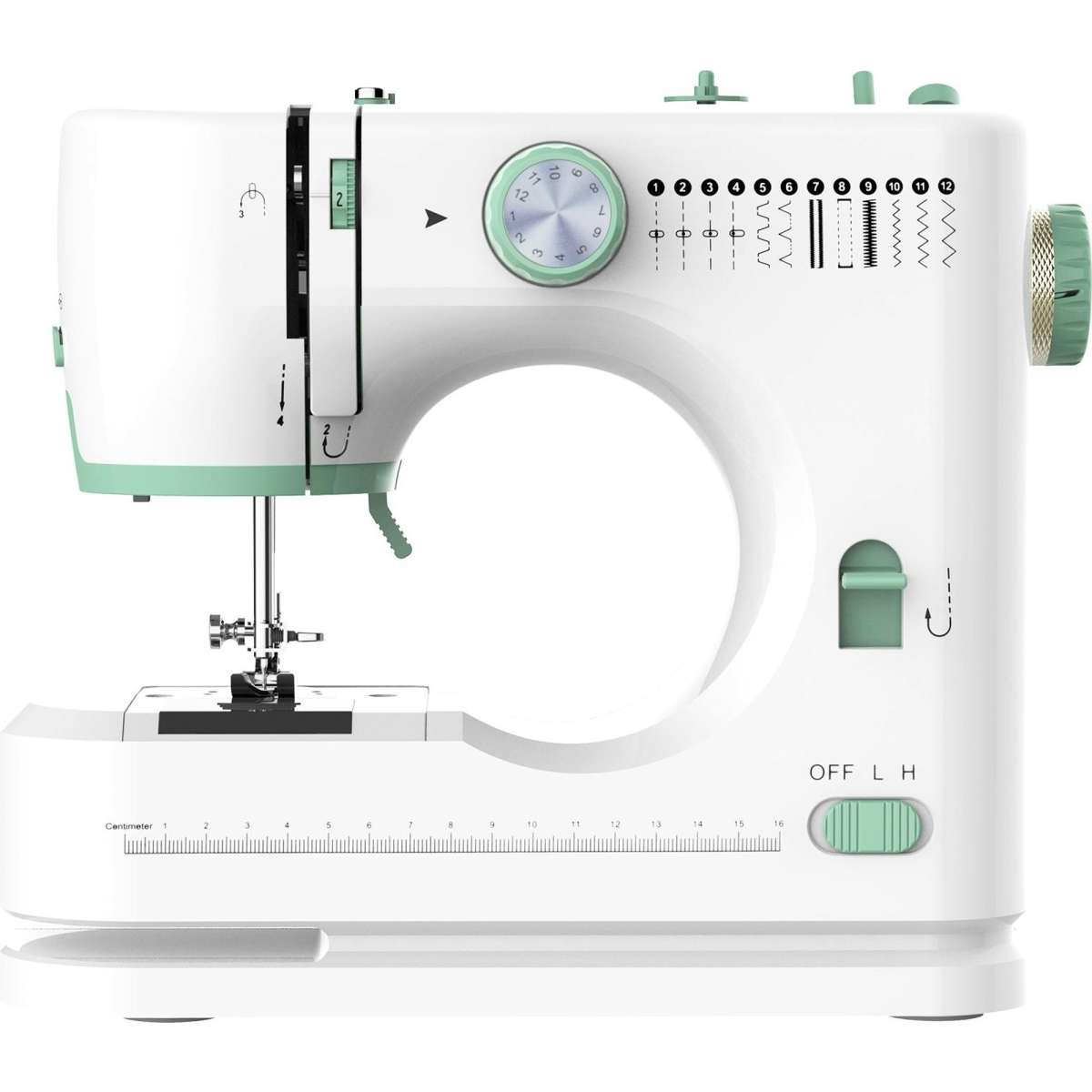 Advwin Mini Sewing Machine Portable Electric Sewing Machine for Beginners w/12 Stitch Patterns
