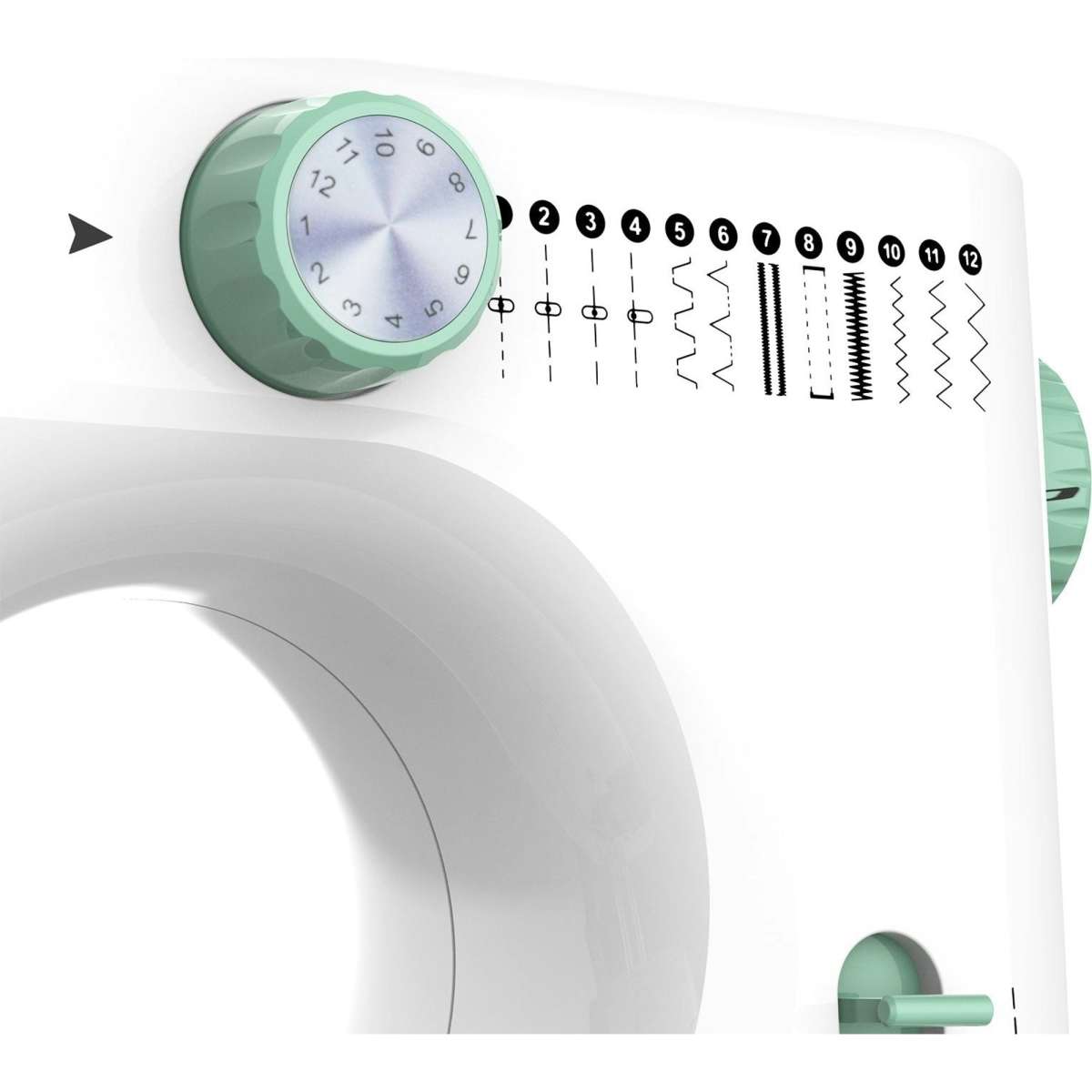 Advwin Mini Sewing Machine Portable Electric Sewing Machine for Beginners w/12 Stitch Patterns