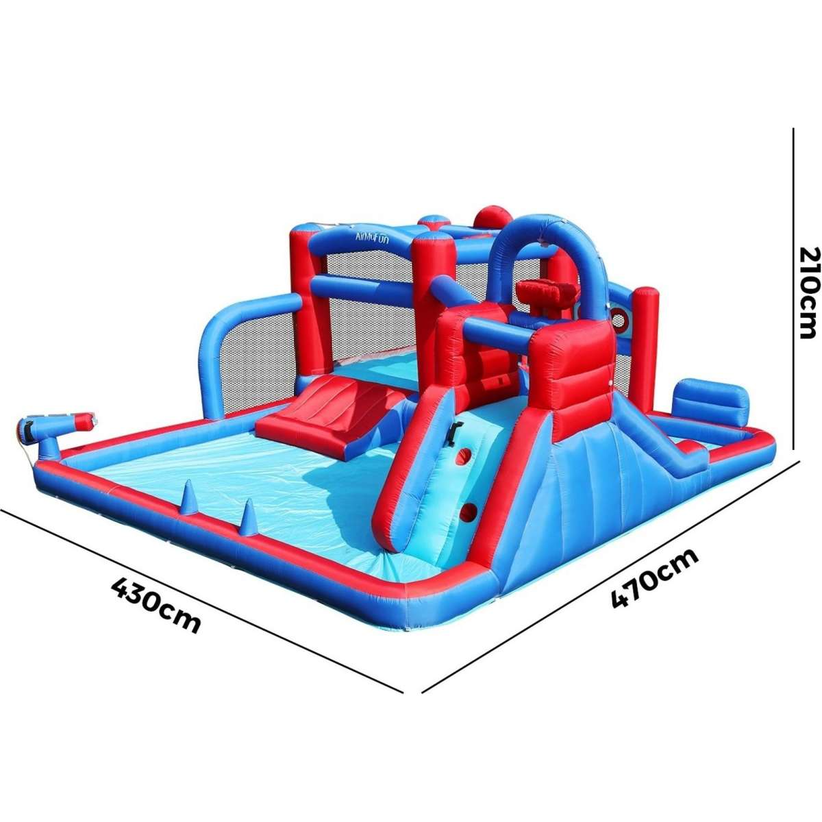 AirMyFun Inflatable Trampoline Bounce House 11 Play Zones Kids Jumping ...