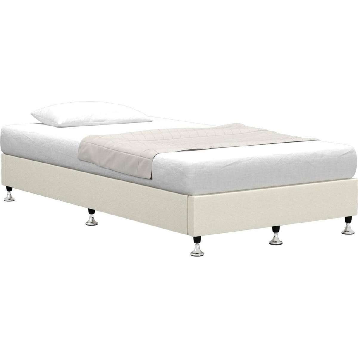 Oikiture Bed Frame King Single Bed Base Platform Beige Woolworths