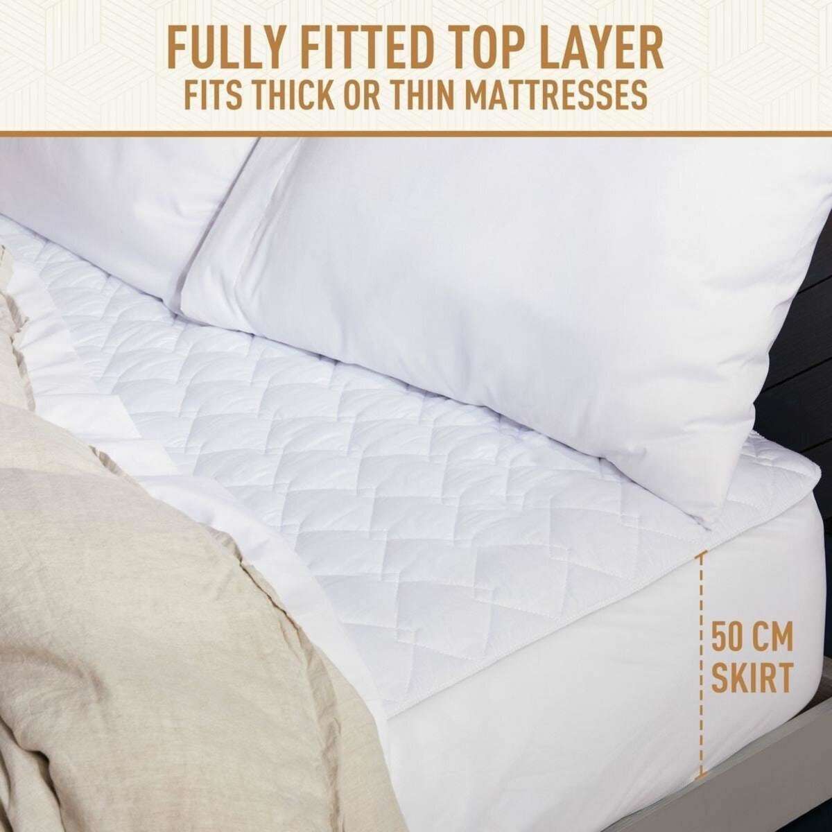 Sunbeam Sleep Perfect Quilted Antibacterial King Heated Blanket