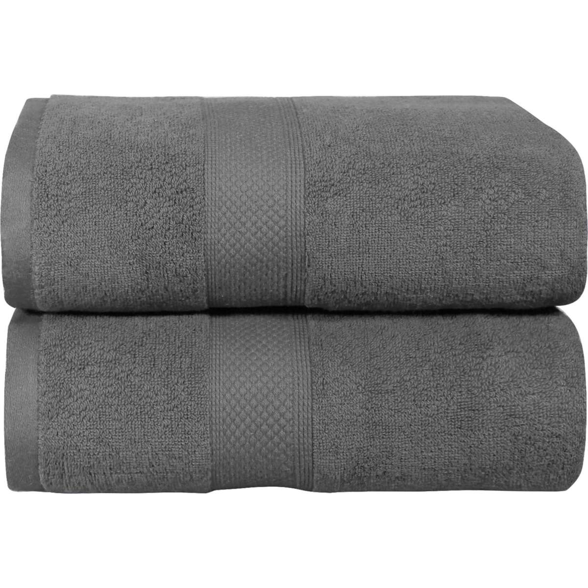 Linenova 650GSM Cotton 90 x 180 cm Bath Sheet Set 2Pcs Chocolate