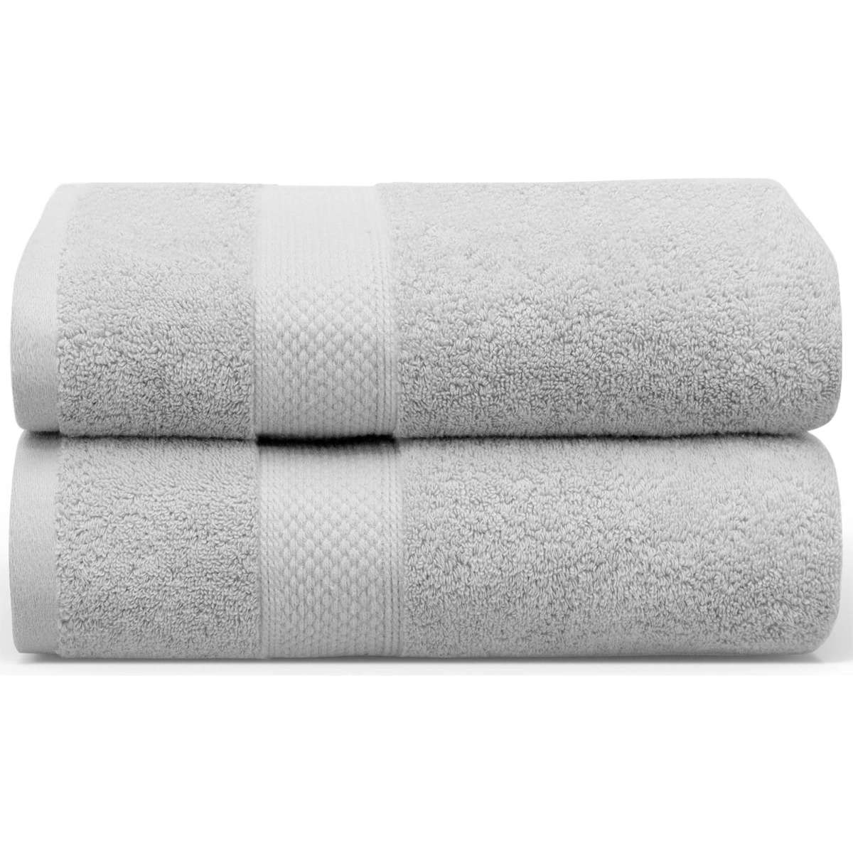 Linenova 650GSM Cotton 90 x 180 cm Bath Sheet Set 2Pcs Chocolate