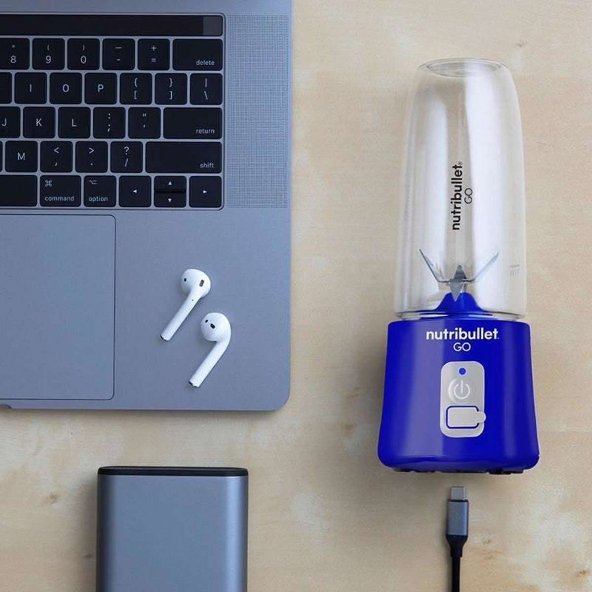 NutriBullet Go Portable Cordless Blender Navy Woolworths