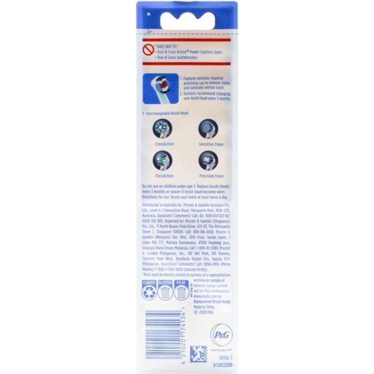 OralB 12 x 3D White Replacement Electric Toothbrush Heads (6 x 2 Pack