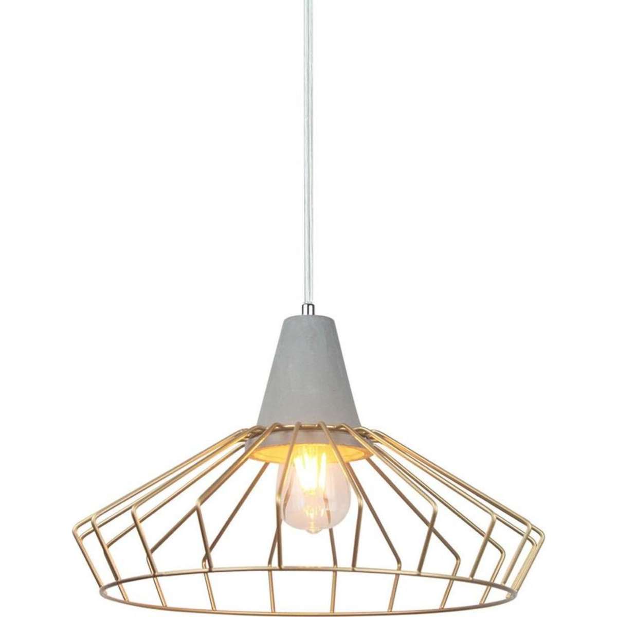 Copper cage on sale ceiling light