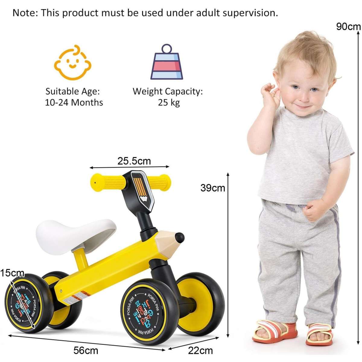 Costway Baby Balance Bike Toddler Push Bicycle Wheels Ride On Toys Kids