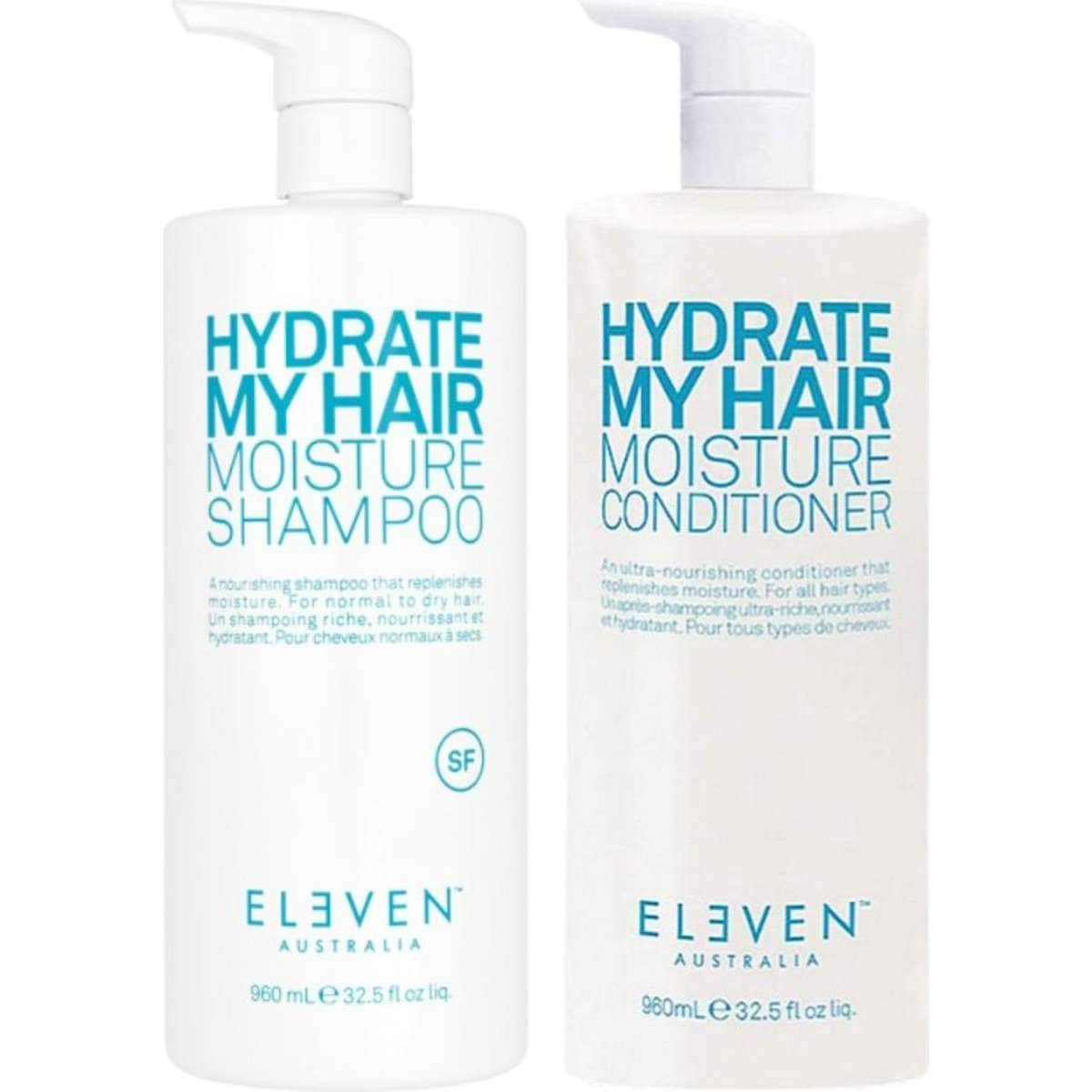 Eleven Australia Hydrate My Hair Moisture Shampoo & Conditioner 960mL
