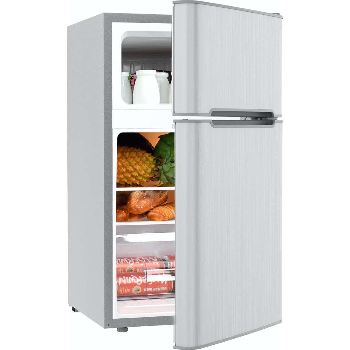 advwin-90l-bar-fridge-mini-compact-refrigerator-top-freezer-silver