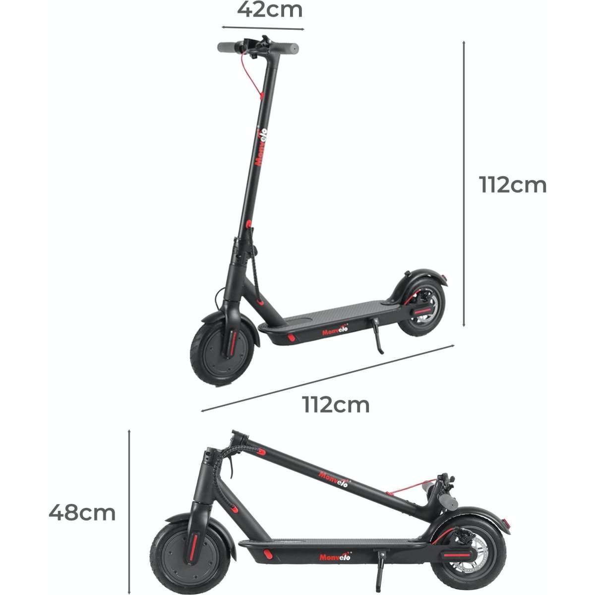 Monvelo 2023 Electric Scooter 500W 25KM/H 8.5inch 30KM Foldable ...