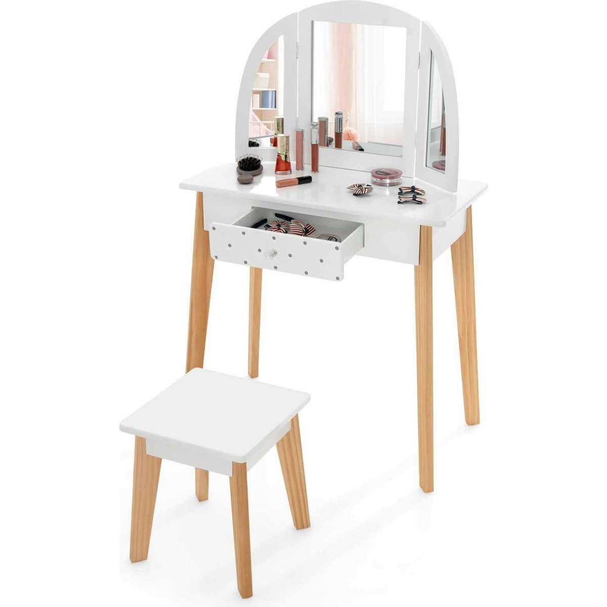 Kids dressing table online stool