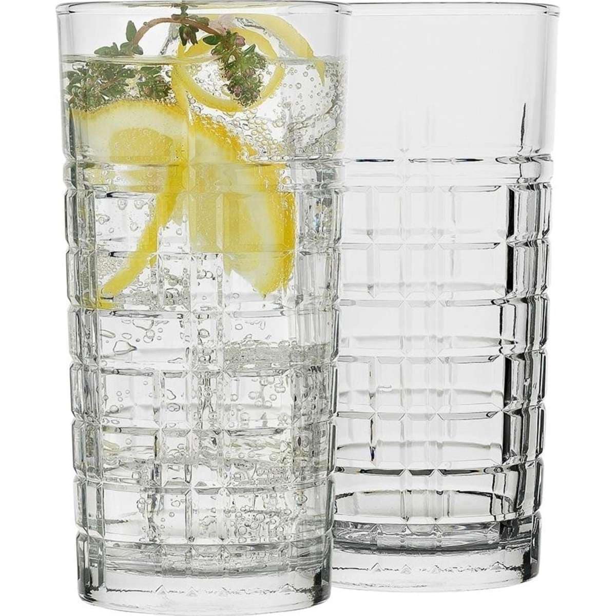Ecology Jasper Hi Ball Glass Tumblers Clear 6pc 320ml Woolworths