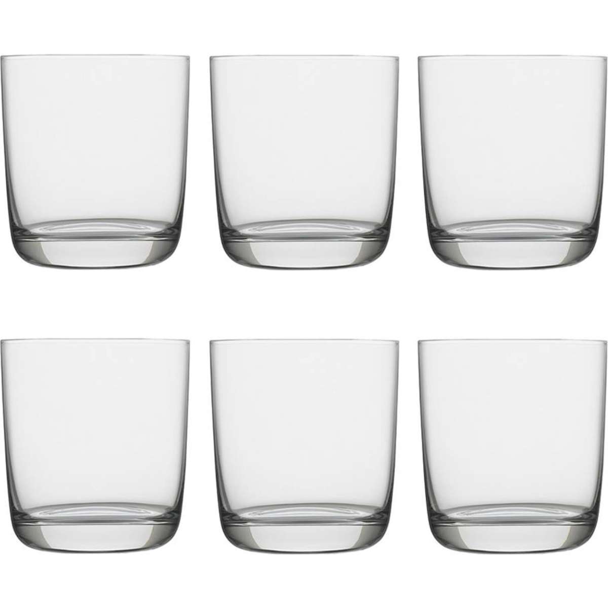 Ecology Classic Crystalline Glass Tumbler Drinking Set Clear 6pc