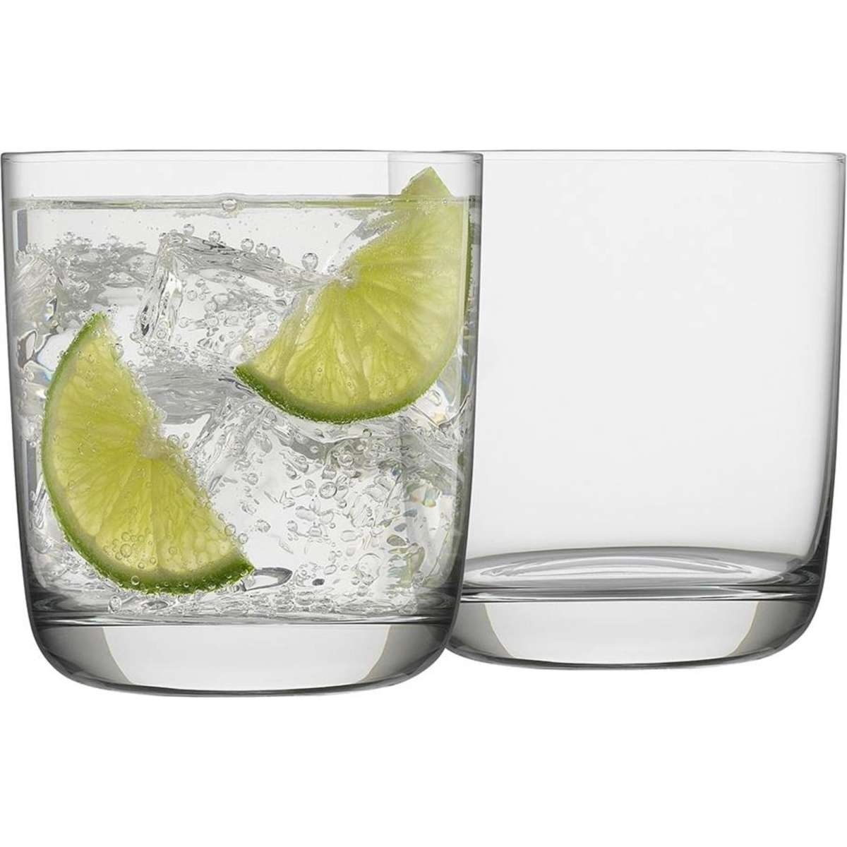 Ecology Classic Crystalline Glass Tumbler Drinking Set Clear 6pc