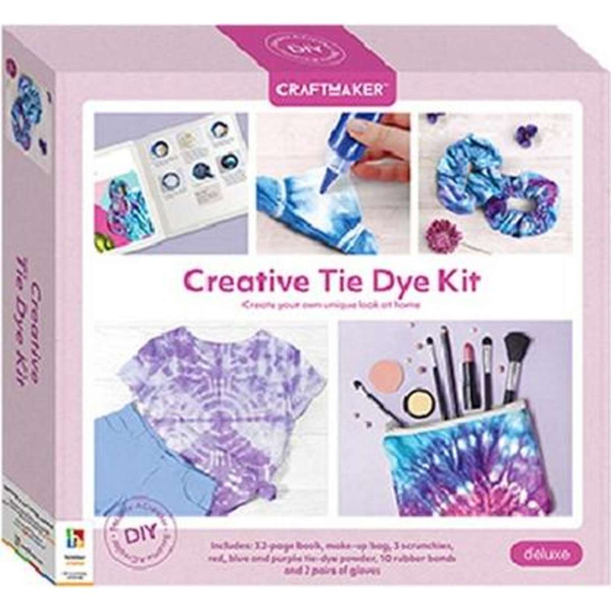 Craft Maker Creative Tie Dye Kit Deluxe Art/Craft Set Woolworths