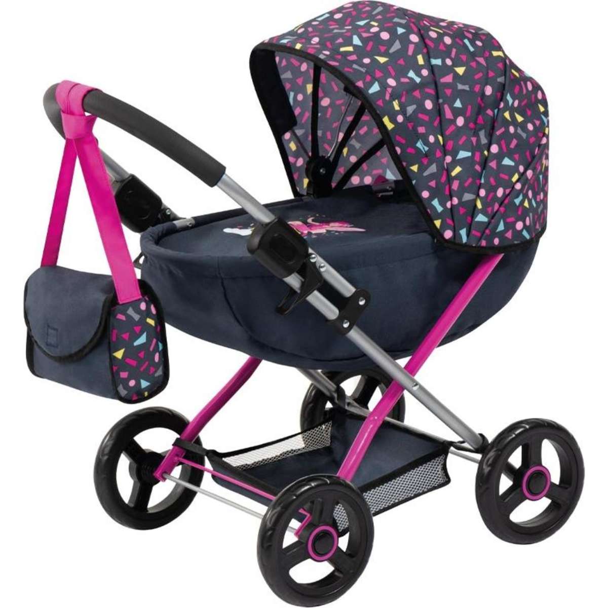 Bayer Cosy Doll Pram w/ Shoulder Bag/Blanket & Pillow 3y+ 59cm | Woolworths