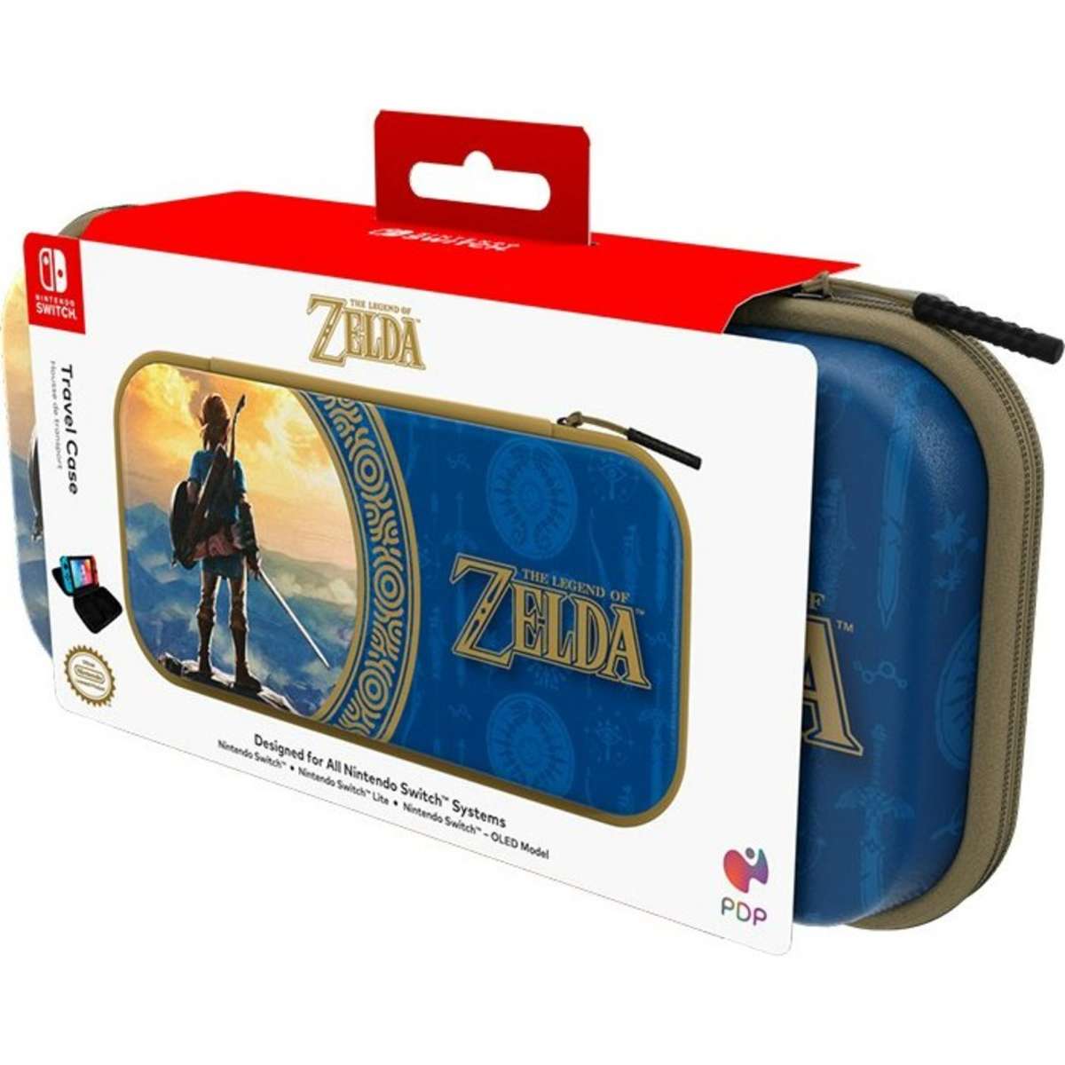 PDP Gaming Travel Case Hyrule Blue For Nintendo Switch/Lite/OLED ...