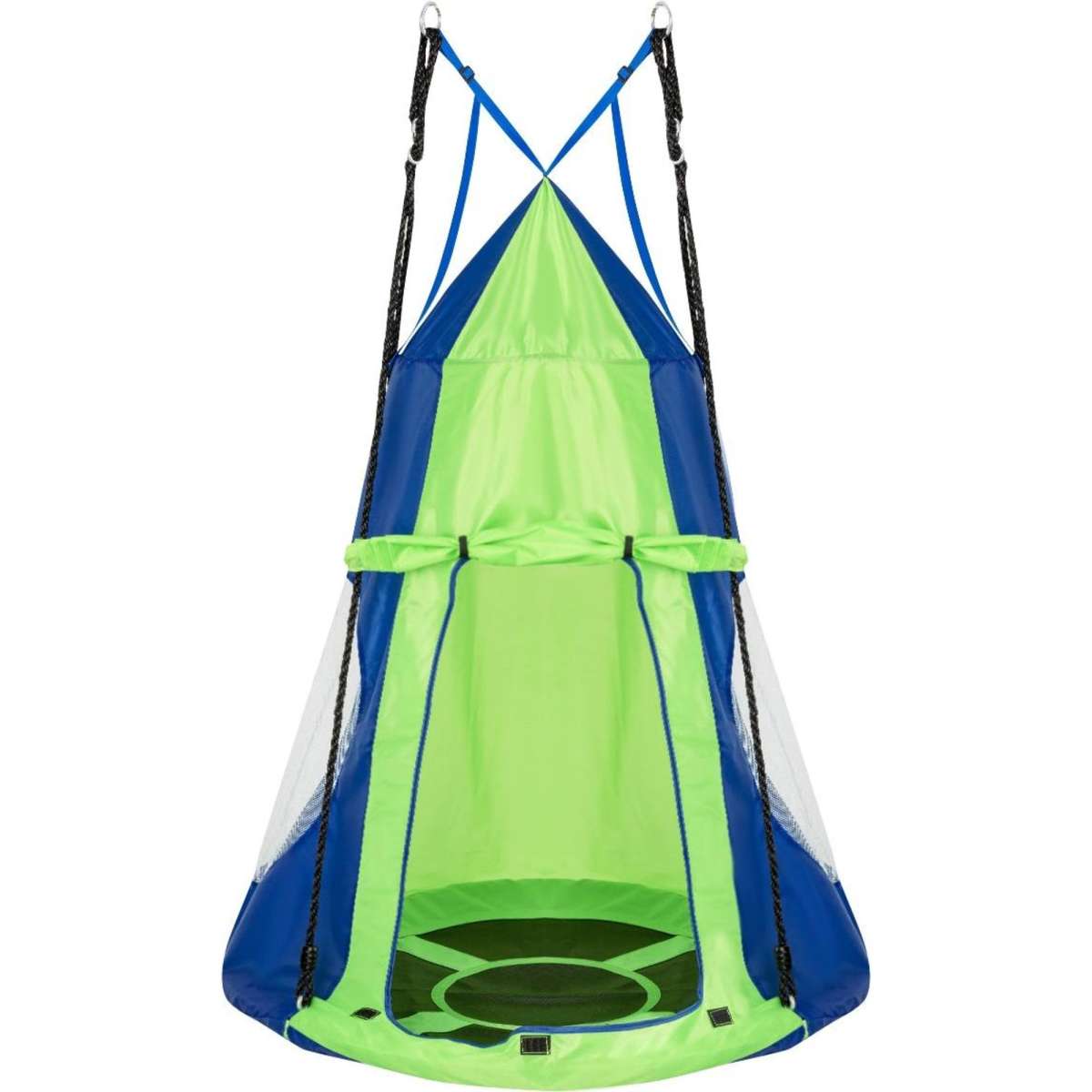 Costway 2 In 1 Tree Swing Hanging Tent Set Kids Hammock Chair Indoor ...