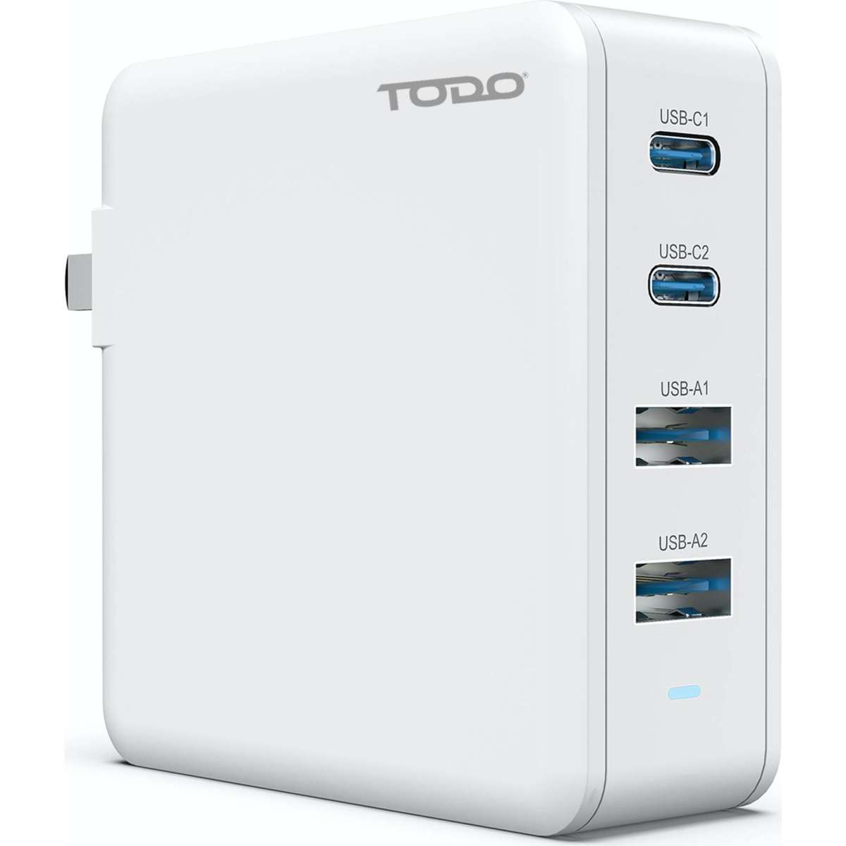 TODO 100W GaN USB C Travel Charger Adaptor Universal Charging Station 4