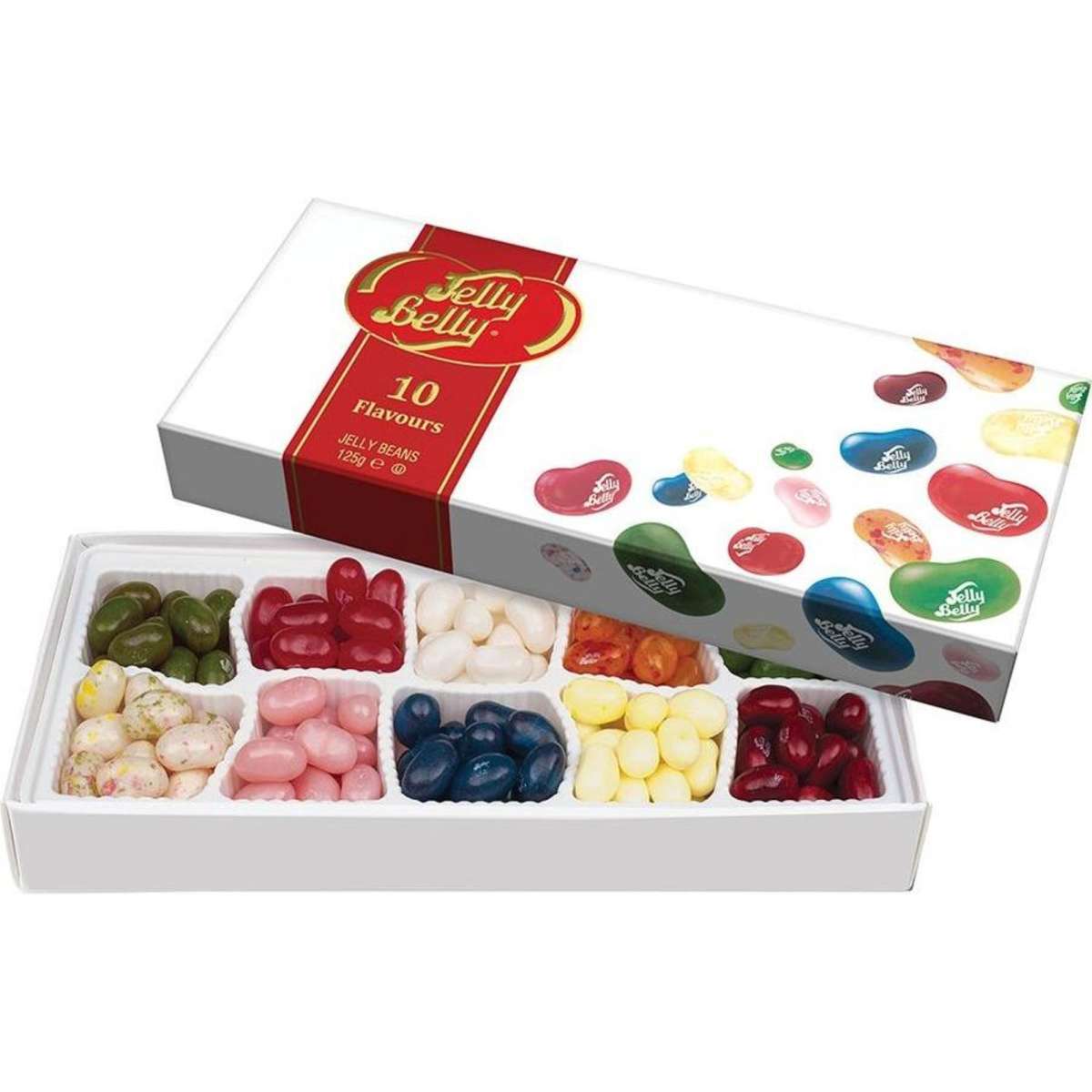 Jelly Belly 10 Assorted Flavour Jelly Bean Gift Box 125g | Woolworths