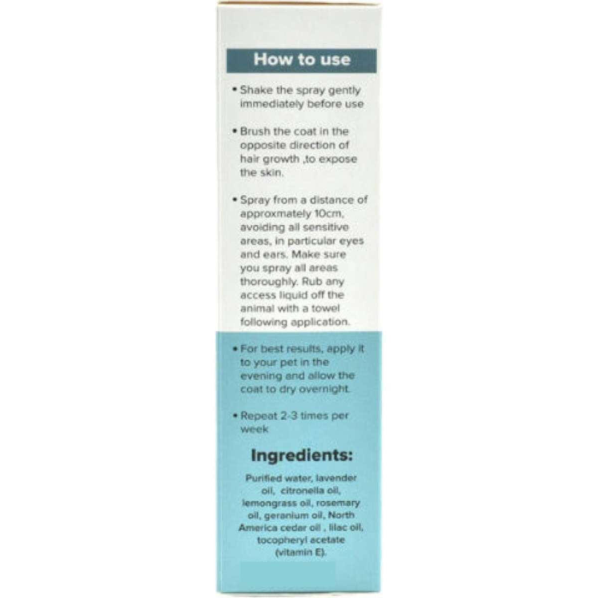 Melao 100ml Pet Flea Tick Spray Dog or Cat Organic Natural Lavender Oil Repellent Woolworths