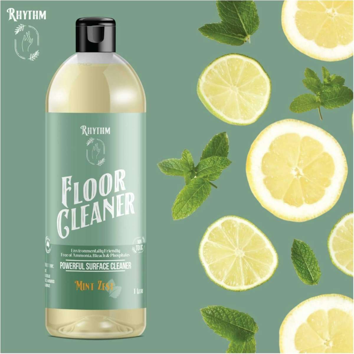 Rhythm 1L Eco Friendly Floor Cleaner Biodegradable NonToxic