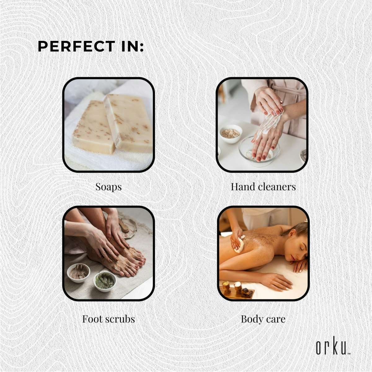 Orku 2Kg Ground Pumice Stone Granular Powder Eco Exfoliant Body Scrub