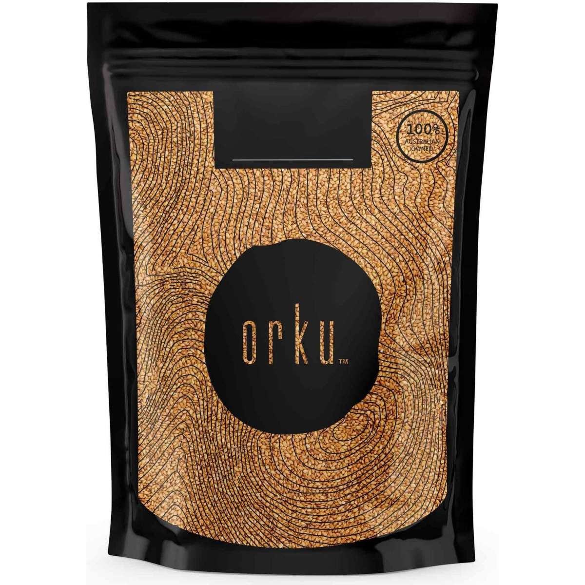 Orku 400g Organic Golden Linseed Flaxseed Whole Grain Flax Seed No GMO ...