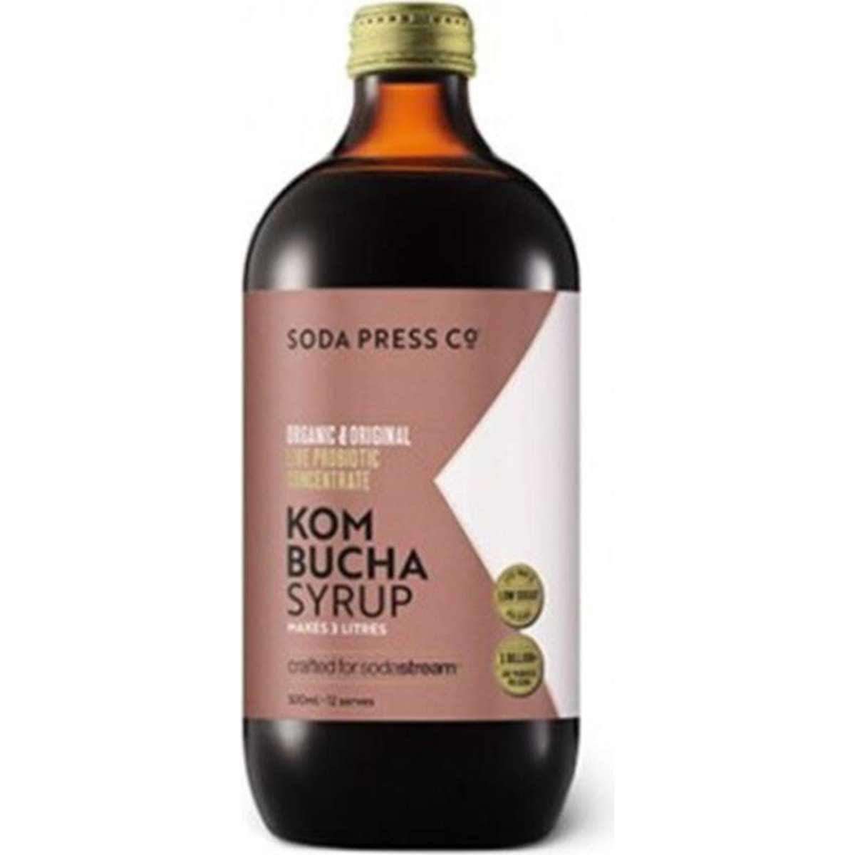 Sodastream Soda Press Co Organic Syrup Kombucha 6PK 500ml Woolworths