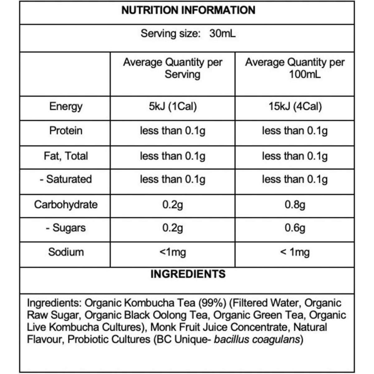 Sodastream Soda Press Co Organic Syrup Kombucha 6PK 500ml Woolworths