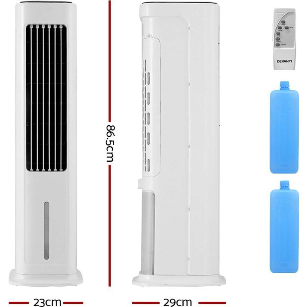 Devanti Tower Evaporative Air Cooler 6L Woolworths