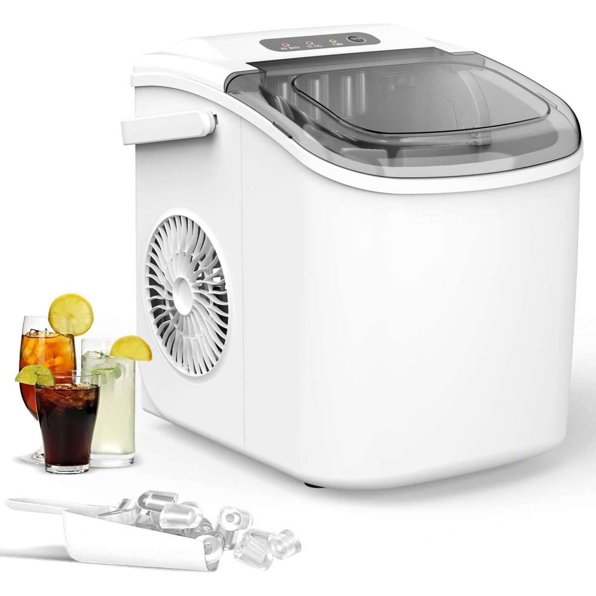 Advwin Ice Maker Portable Ice Cube Machine Home White Woolworths