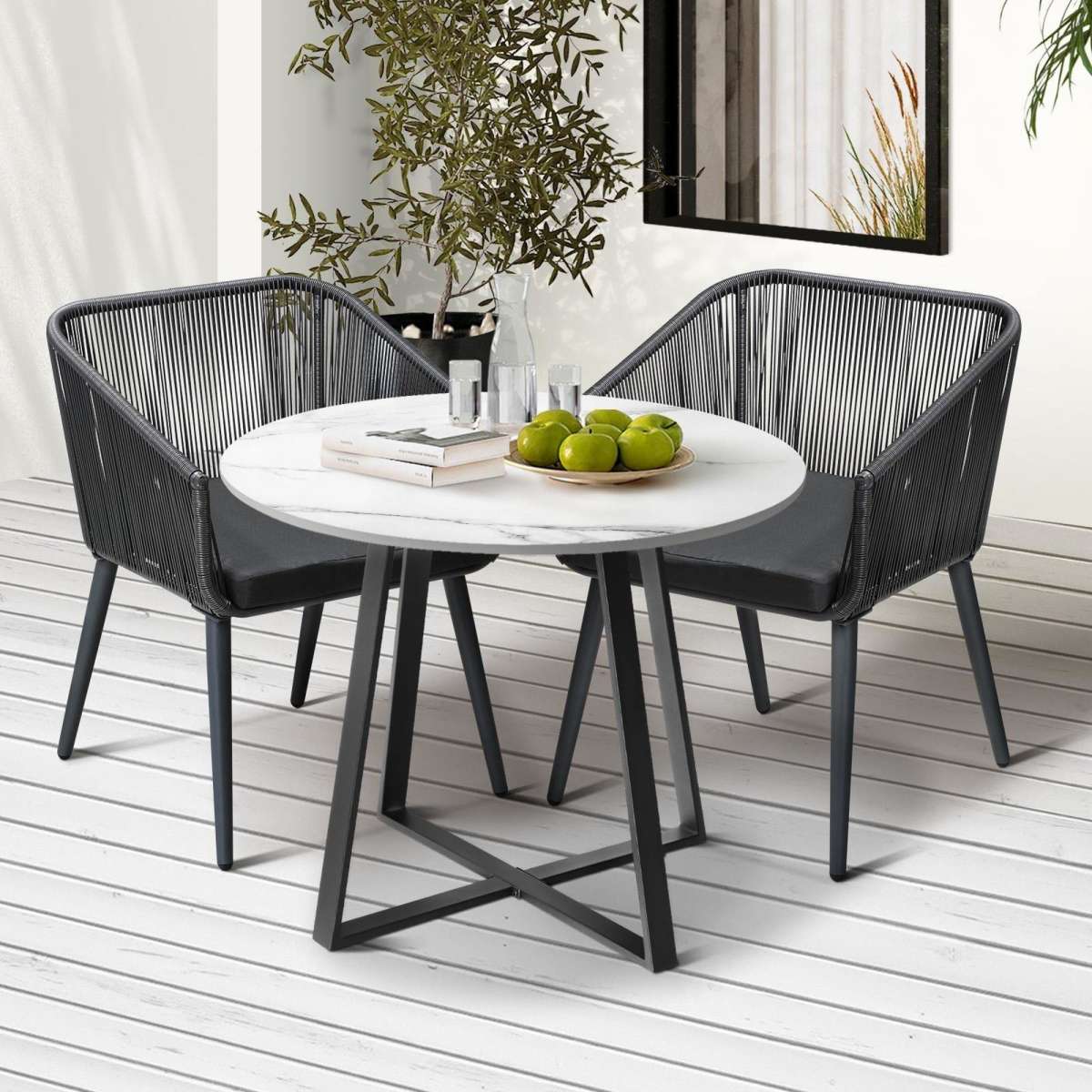 Stone best sale bistro table