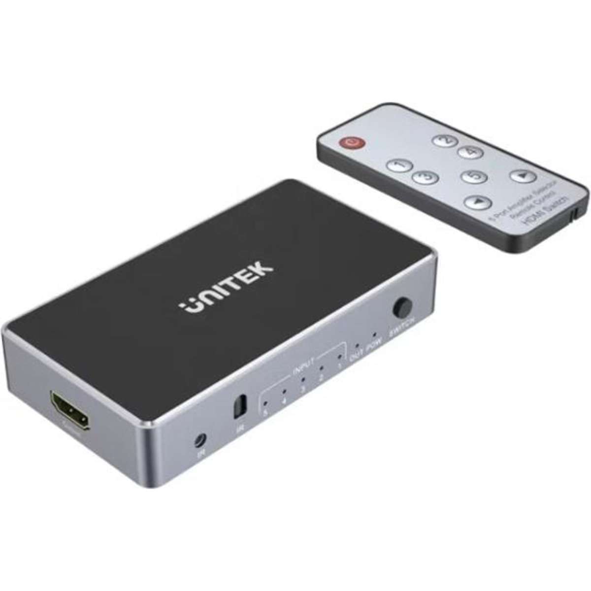 UNITEK V1110A 4K HDMI Switch 5 In 1 Out 5 HDMI Inputs and 1 HDMI