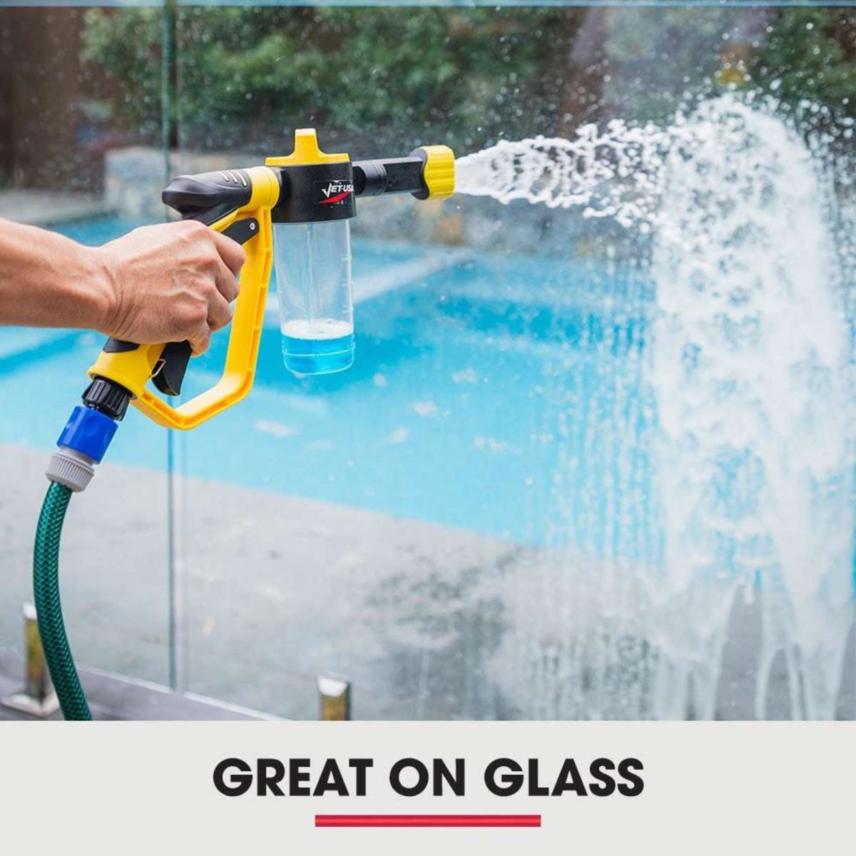 JetUSA Foam Cannon Soap Applicator Gun For Garden Hose Snow Foamer