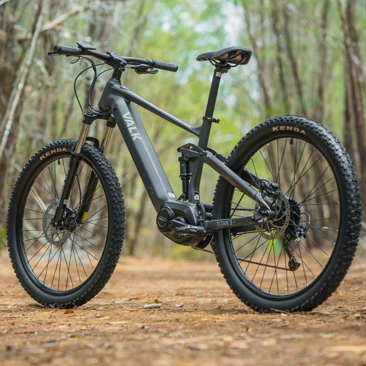 Valk 2023 Titan 9+ Electric Mid Drive Dual Suspension Mountain Bike