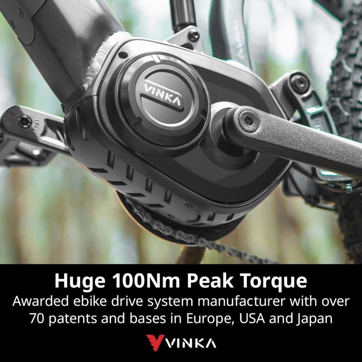 Valk 2023 Titan 9+ Electric Mid Drive Dual Suspension Mountain Bike