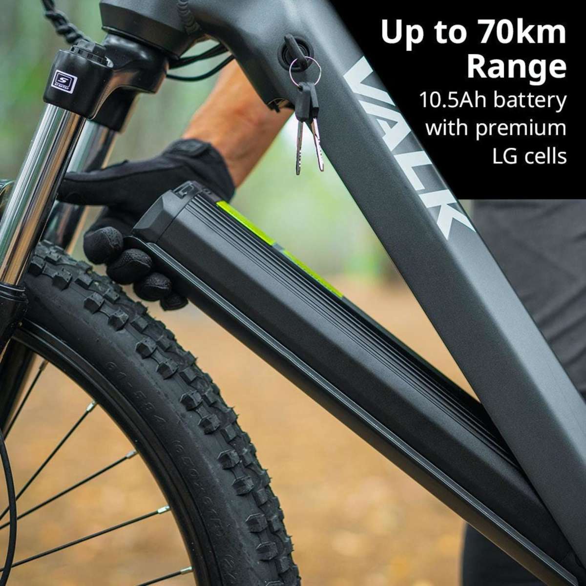 Valk 2023 Titan 9+ Electric Mid Drive Dual Suspension Mountain Bike