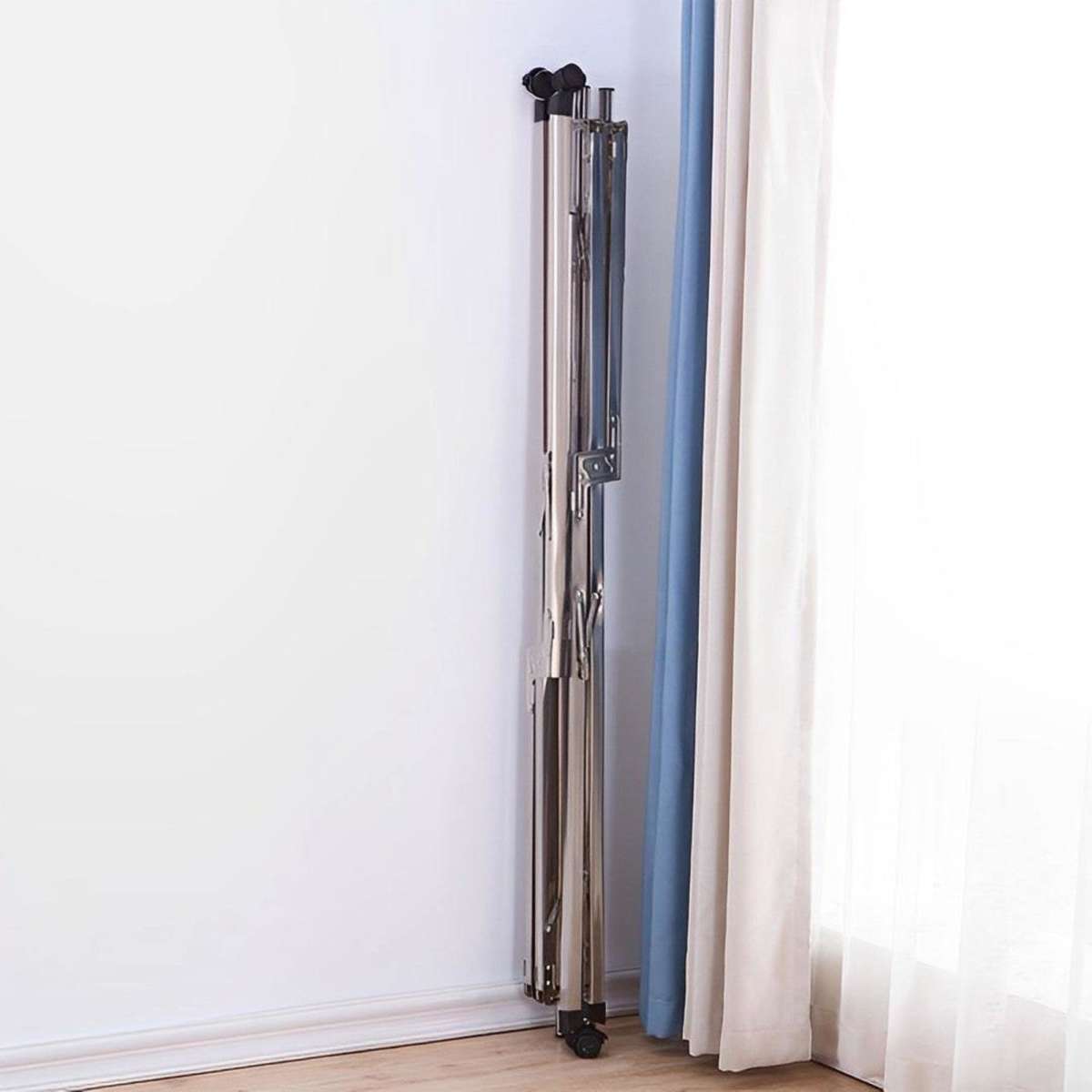 SOGA 1.6m Portable Standing Clothes Drying Rack Foldable SpaceSaving