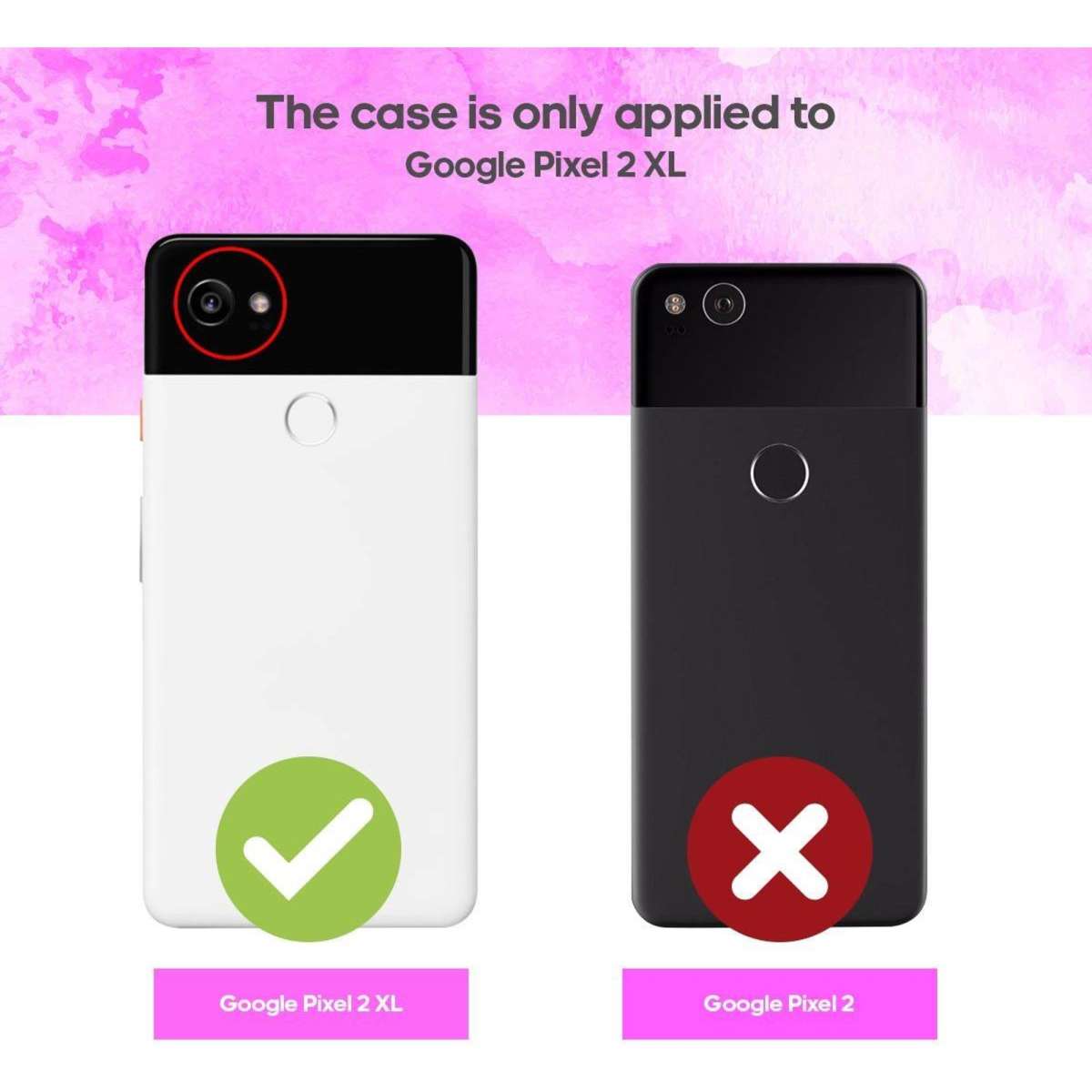 Google Pixel 2 XL Case Tough Cover, Rainbow Woolworths