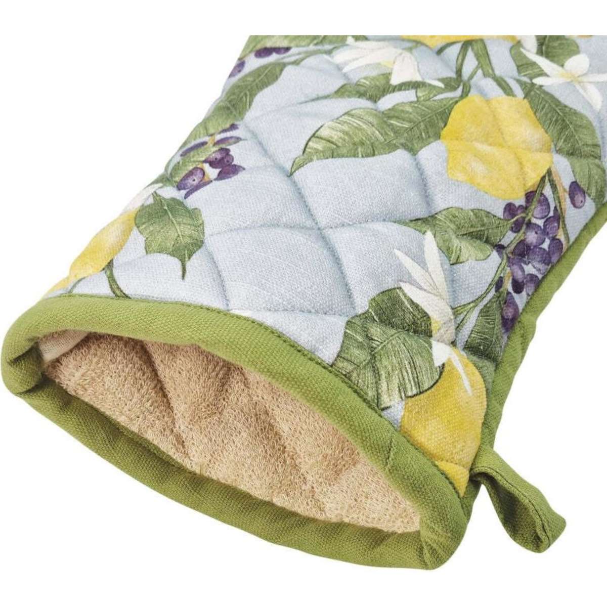 J. Elliot Home Lemon Cotton Oven Mitt Sky & Bayleaf 2PK 19x35cm