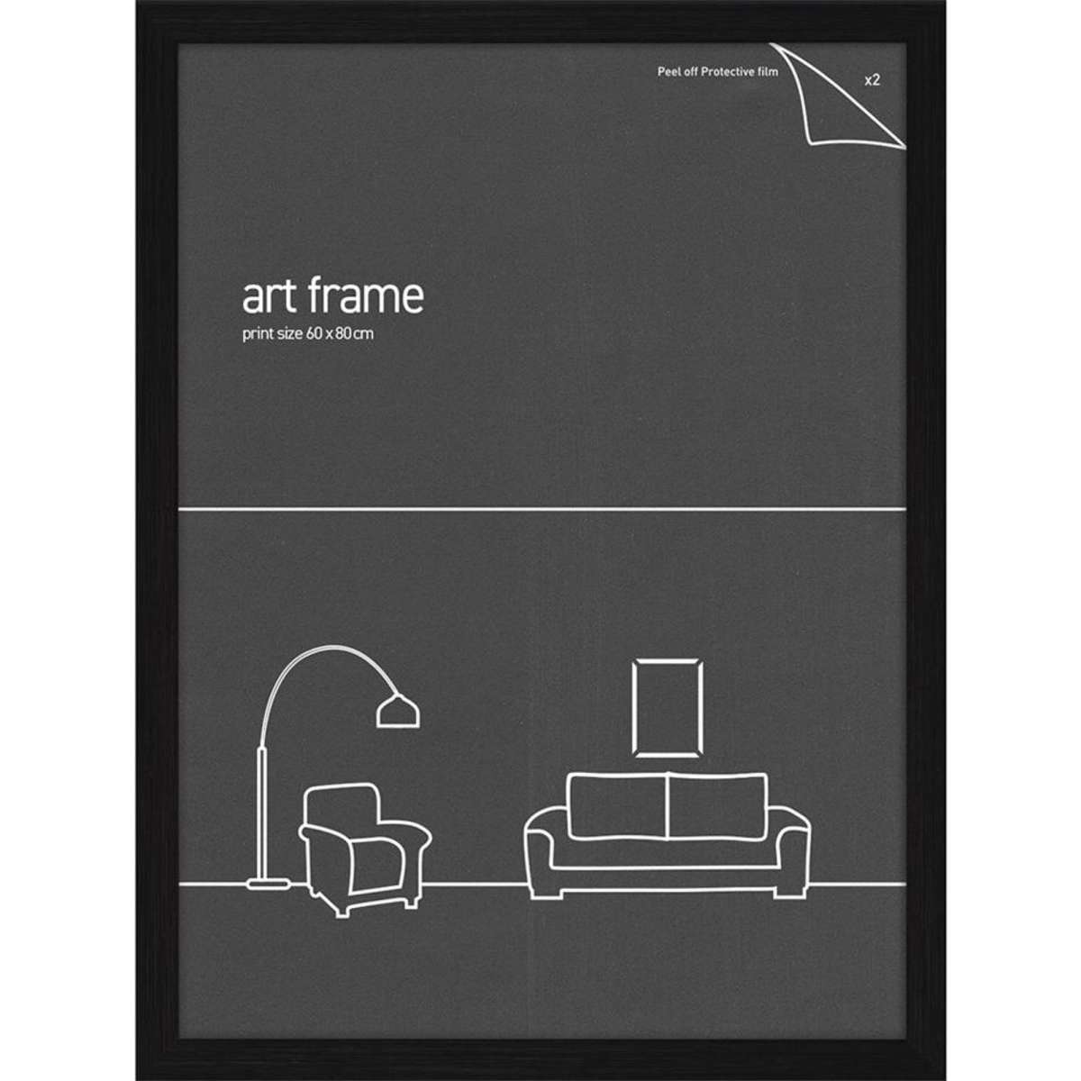 Frames & Hangers Wall Hanging Sleek Picture Print Art Frame Black