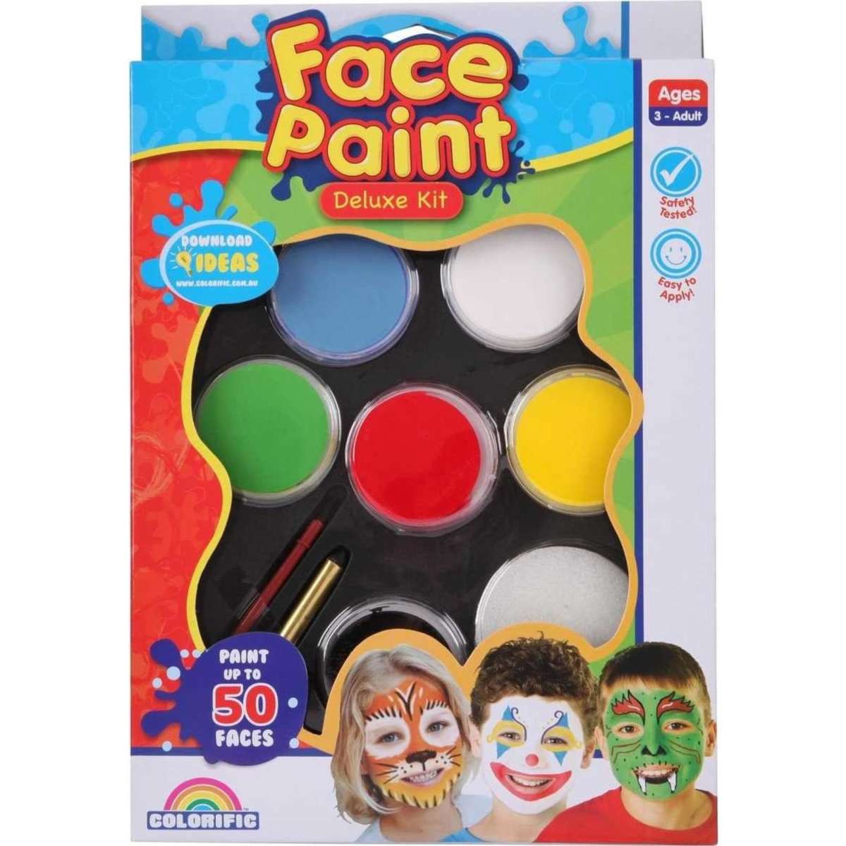 Colorific Face Paint Deluxe Kit | Woolworths